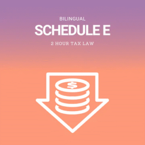 Bilingual Schedule E and Capital Gains and Losses
