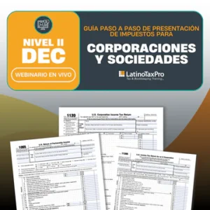 Nivel II: Diciembre corporaciones y sociedades colectivas presenciales webinario